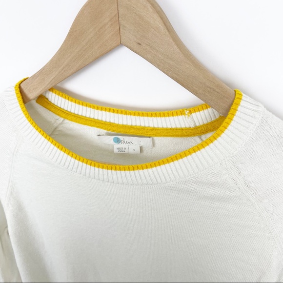 Boden Penny Sweater Hello Bye Bye Wool Blend - Picture 3 of 8